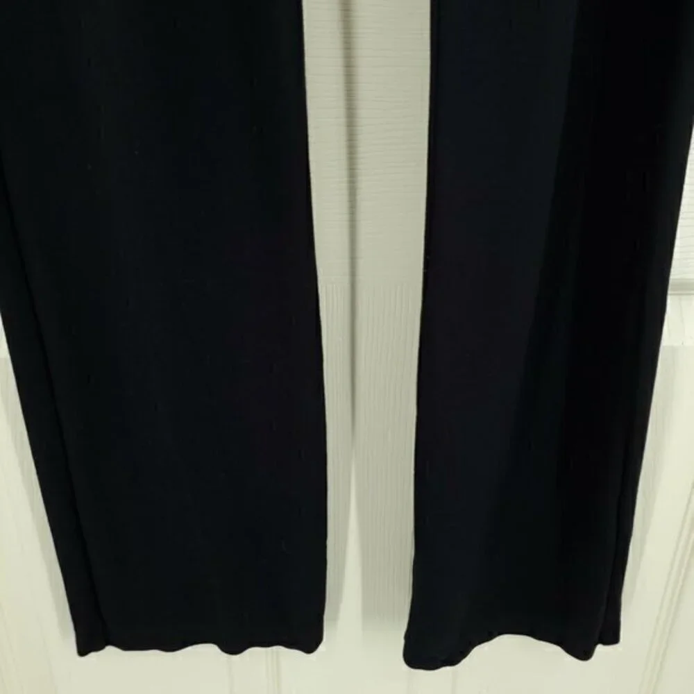 Betabrand Classic Dress Yoga Pants Straight Leg Pull On L Black